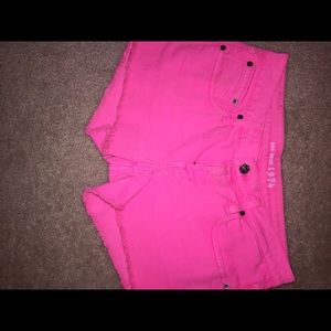 Hot Pink Big Star Alex jean shorts