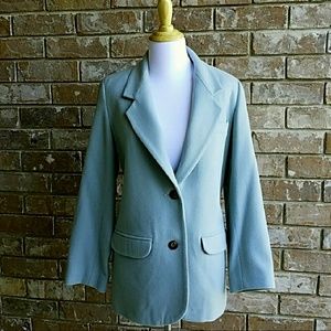 Women's Oversized 100% Wool Eddie Bauer Blazer