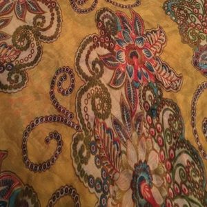 Mustard paisley scarf