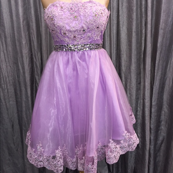 House of Wu lavender dress