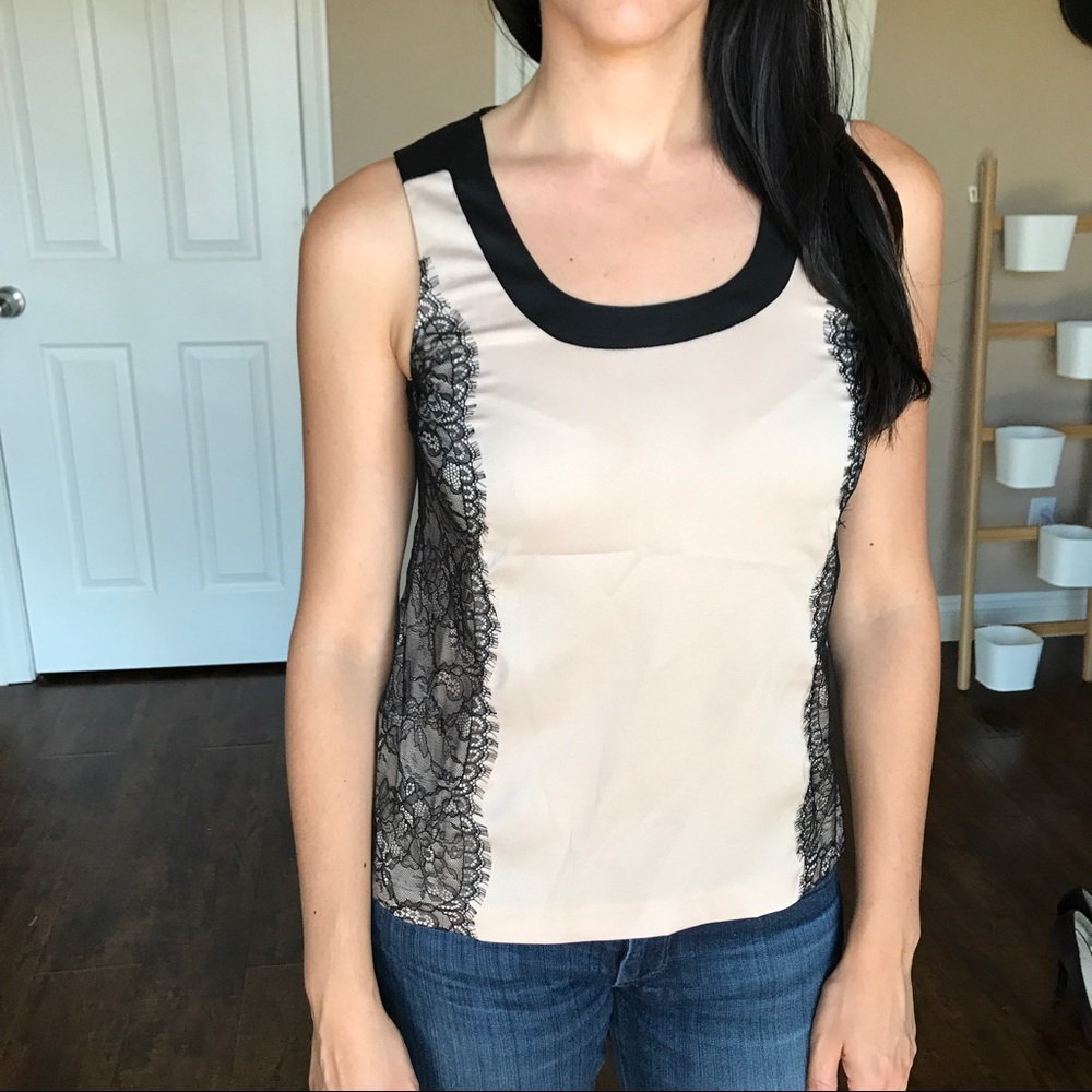 CLOSET SALE ⭐️ Lace & Silk Top