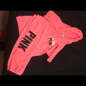 Pink sweat suit