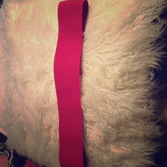 Pink Elastic Waist Belt