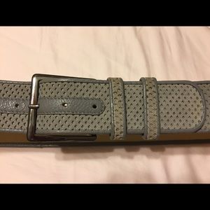 Kenneth Cole Gray Suede Belt