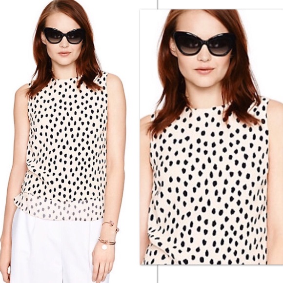Kate Spade NY Leopard Dot layered tank - Picture 2 of 4