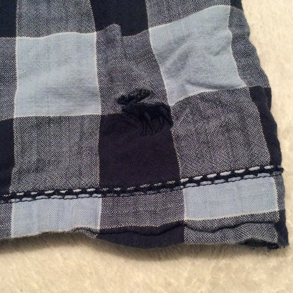 Blue Plaid Mini Skirt - Picture 2 of 3