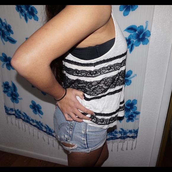Black and white top