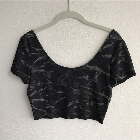 Black crop top