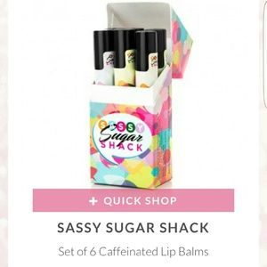 6 set of Caffinated Lip Balms