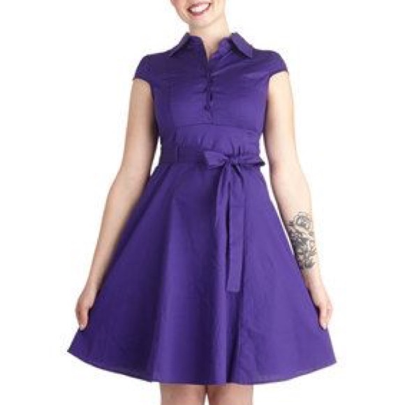 Modcloth Purple Soda Shoppe Dress