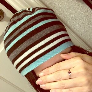 SMARTWOOL REVERSIBLE BEANIE. Stripe/floral.OS.Wool