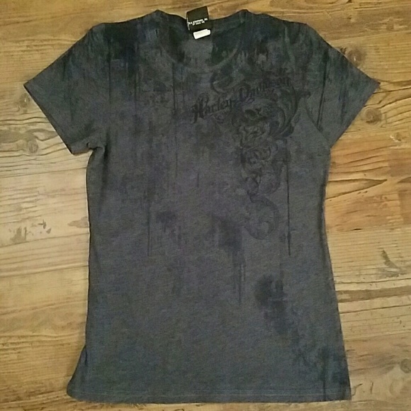 Harley-Davidson Sublimated Skull Tee Lg