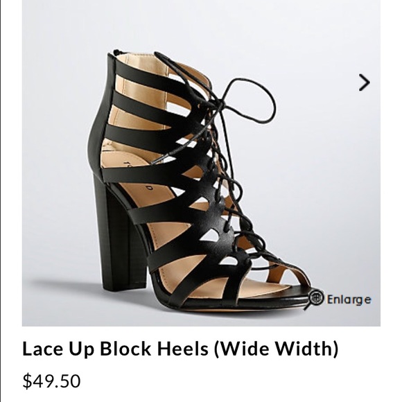 Lace up black heels ❤️️😍