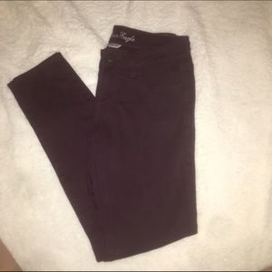 American eagle purple/maroon jeggings