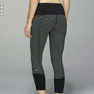 Lululemon Striped Runday Crops