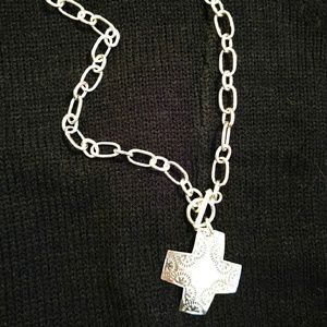 Silpada Cross Pendant Sterling Silver  Necklace