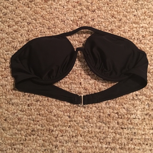 Sexy wired bandeau bikini top