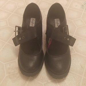 Chunky Mary Jane shoes