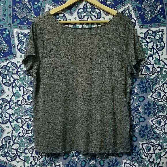 Grey Textured-Knit Urban Outfitters Shirt - Picture 3 of 4