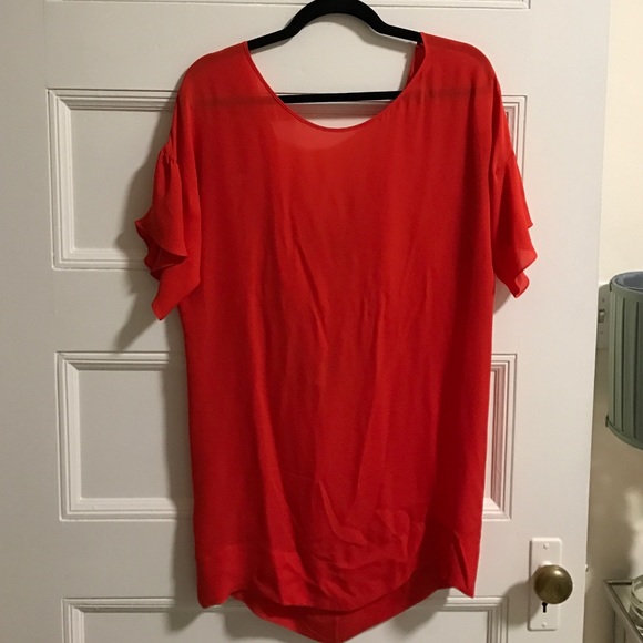 Lids Biday Orange Silk Dress