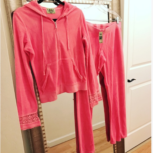 Juicy Couture Pink Terrycloth Sweatsuit - NEW