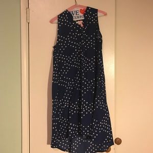 Anthropologie blue and white dress size 4