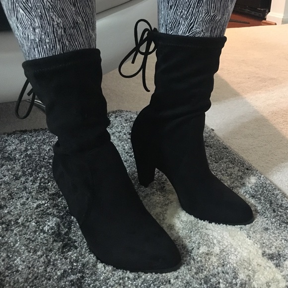 Mid calf booties (black) - Picture 4 of 4