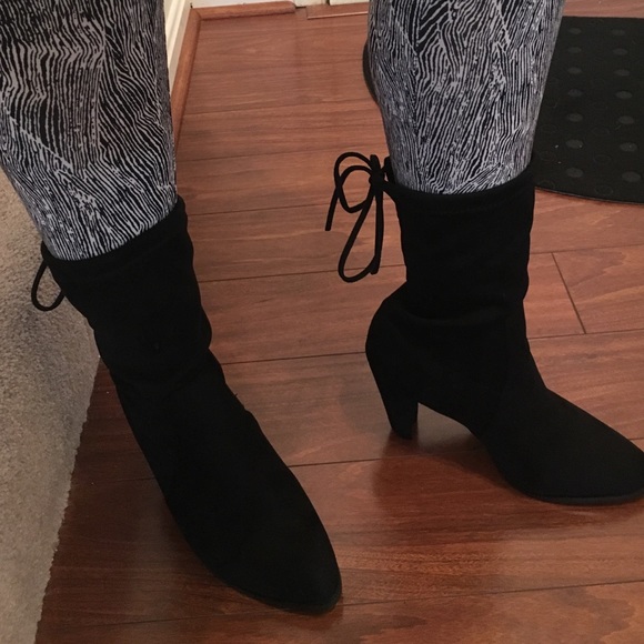 Mid calf booties (black) - Picture 2 of 4
