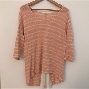 Light pink striped top