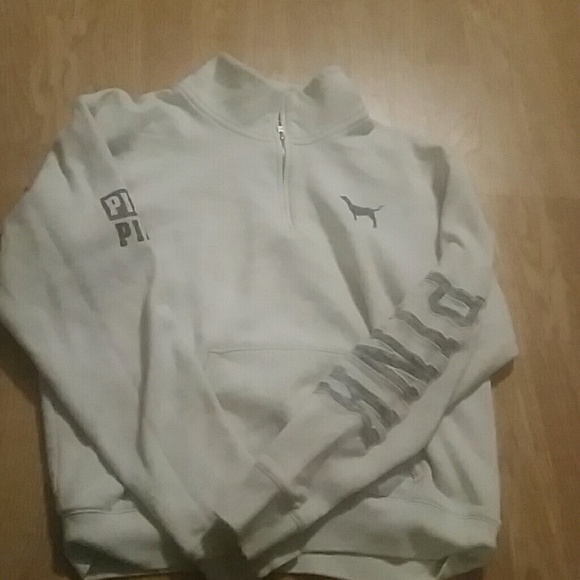 Victoria Secret PINK  zip up crew neck