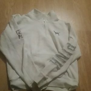Victoria Secret PINK  zip up crew neck