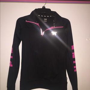 Pink fitted exercise jacket