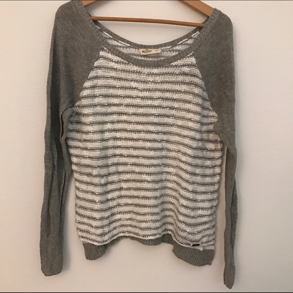 Sparkly striped sweater