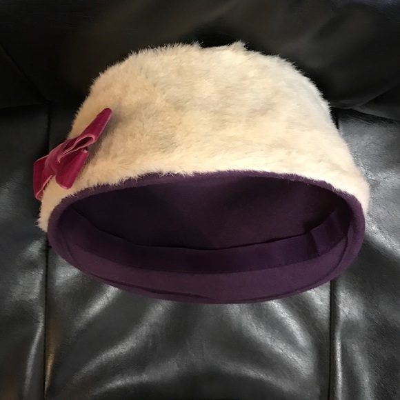 NWT Spanish brand Peregal Purple 100% Wool Hat main image 2
