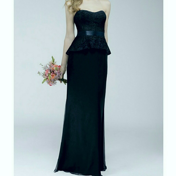 Wtoo by Watters Dresses & Skirts - Wtoo Bridesmaid Dress - 798 lace peplum in navy