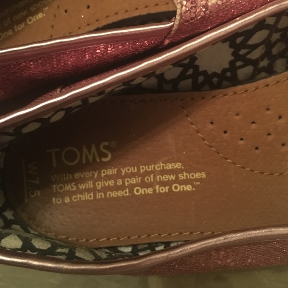 Pink glitter toms - Picture 3 of 3