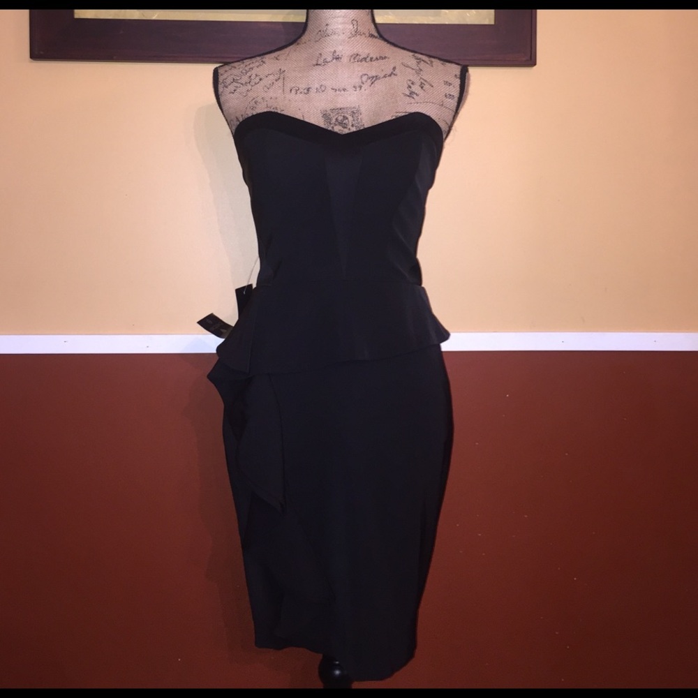 Bebe ruffle kayla tube dress