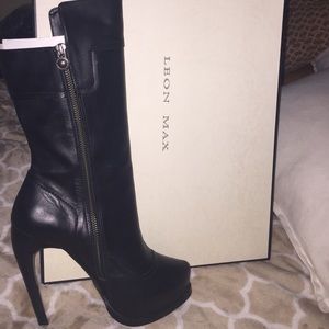 Leon Max - Ailey calf height stiletto boots