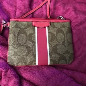 Coach clutch/makeup bag