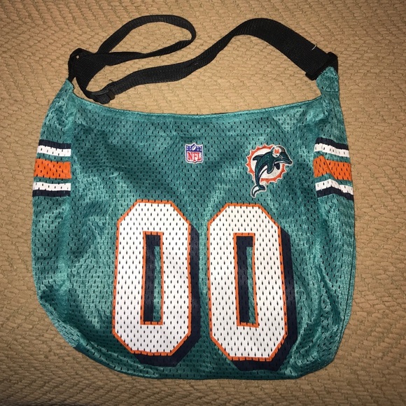 Profanity Miami Dolphins mesh cross body bag