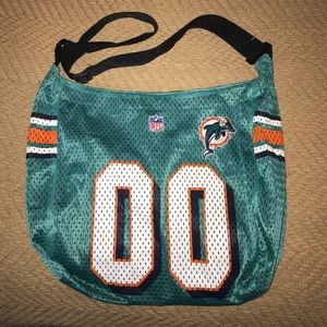 Profanity Miami Dolphins mesh cross body bag