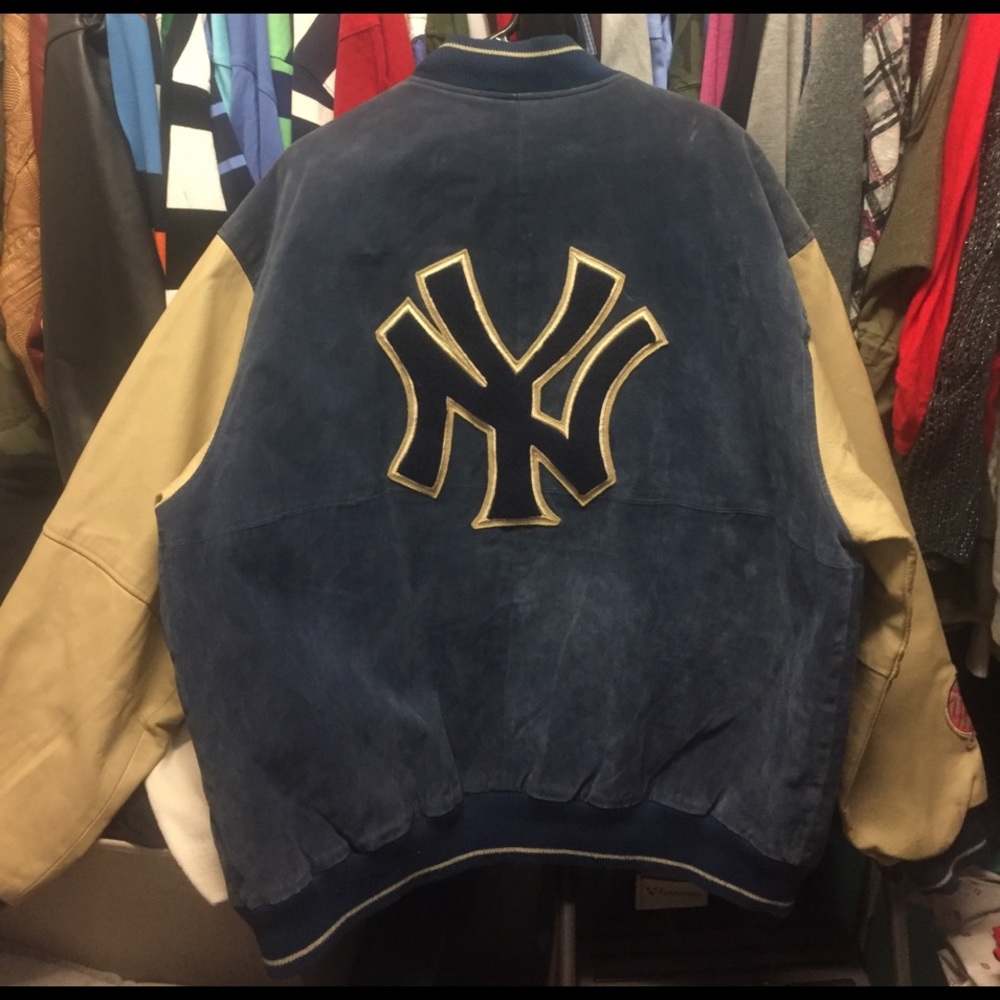 🔥 vintage🔥NY Yankees💥leather&suede💥varsity💥jacket🔥