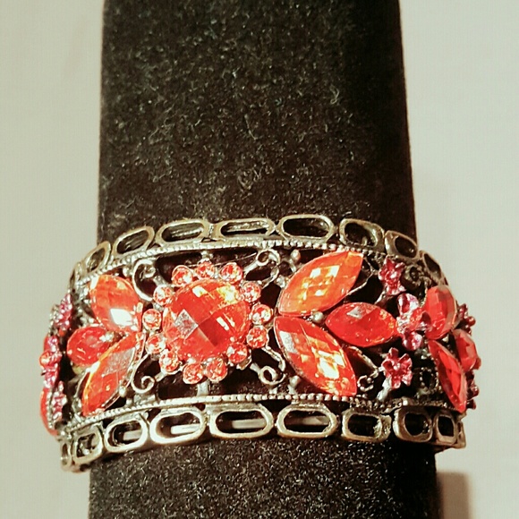 RUBY RHINESTONE CUFF - Picture 5 of 6