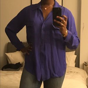 L'Agence Silk Button Down