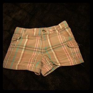 🎀Bobbie Brooks Girls Plaid Shorts, Size 5🎀