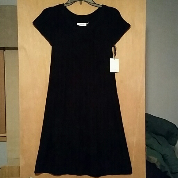 Cap sleeve sweater dress