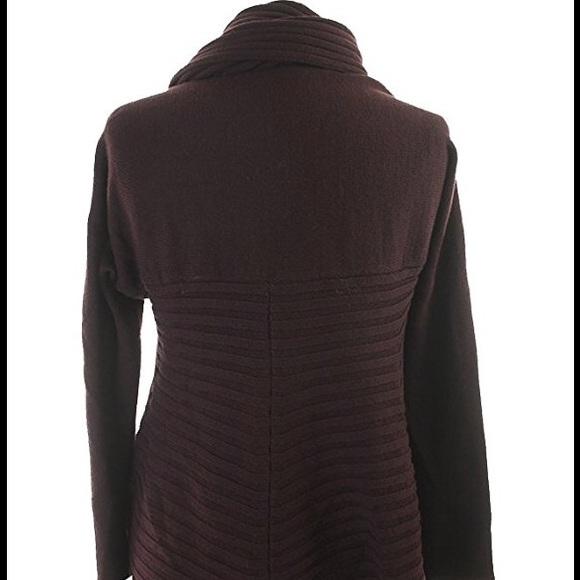 SOLD Alfani Ribbed Cardigan (Maroon) - Picture 2 of 3
