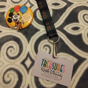 Disney Landyard & Button Set Disney Landyard & Button Set