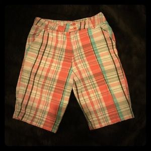 🎀Girls Premier Int. Plaid Shorts, Size 5🎀