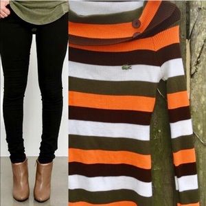 Lacoste Multicolored Sweater sz 7 junior